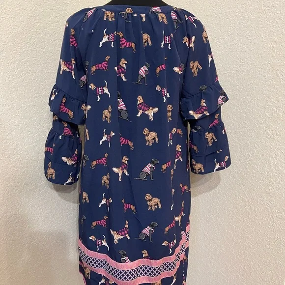 Simply Southern Dog Puppy Navy Dress - Picture 6 of 10